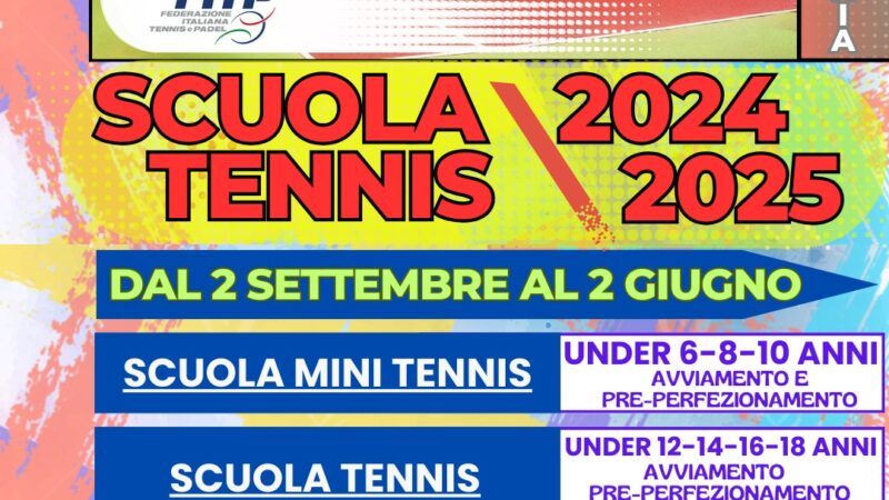 Scuola Tennis 2024 – 2025