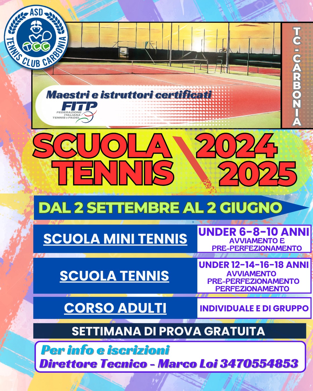 Scuola Tennis 2024 – 2025